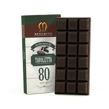 Dark chocolate bar with cocoa 0,8